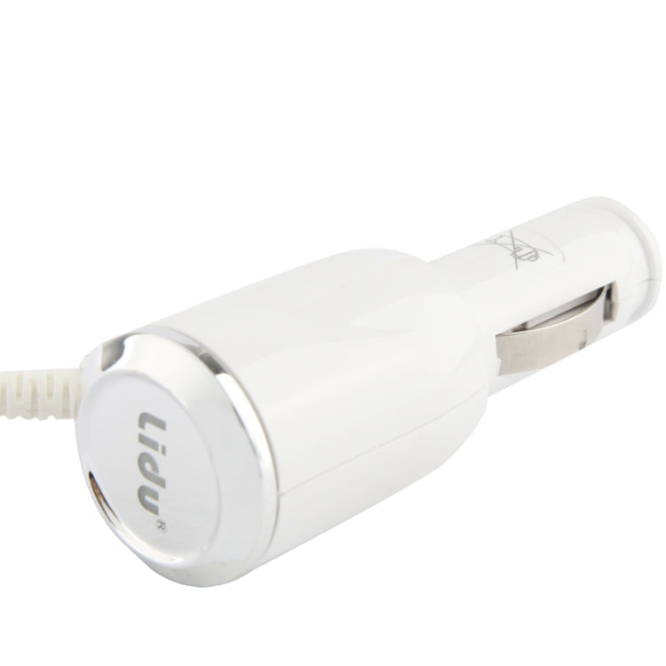 5V 2.1A Jointless Structure Micro USB Car Charger Coiled Cable for Galaxy Note III / N9000   (White)
