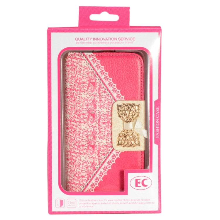 Bowknot Wallet Style Leather Case with Chain & Card Slots for Galaxy Note 4