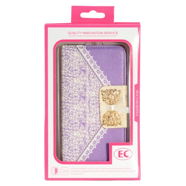 Bowknot Wallet Style Leather Case with Chain & Card Slots for Galaxy Note 4