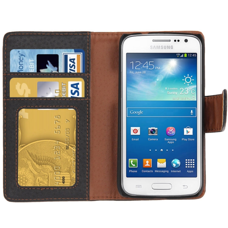 Litchi Texture Leather Case with Credit Card Slots & Holder for Galaxy Express 2 / G3815