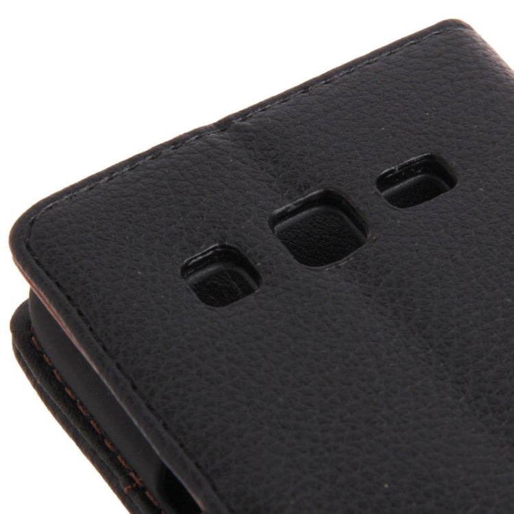 Litchi Texture Leather Case with Credit Card Slots & Holder for Galaxy Express 2 / G3815