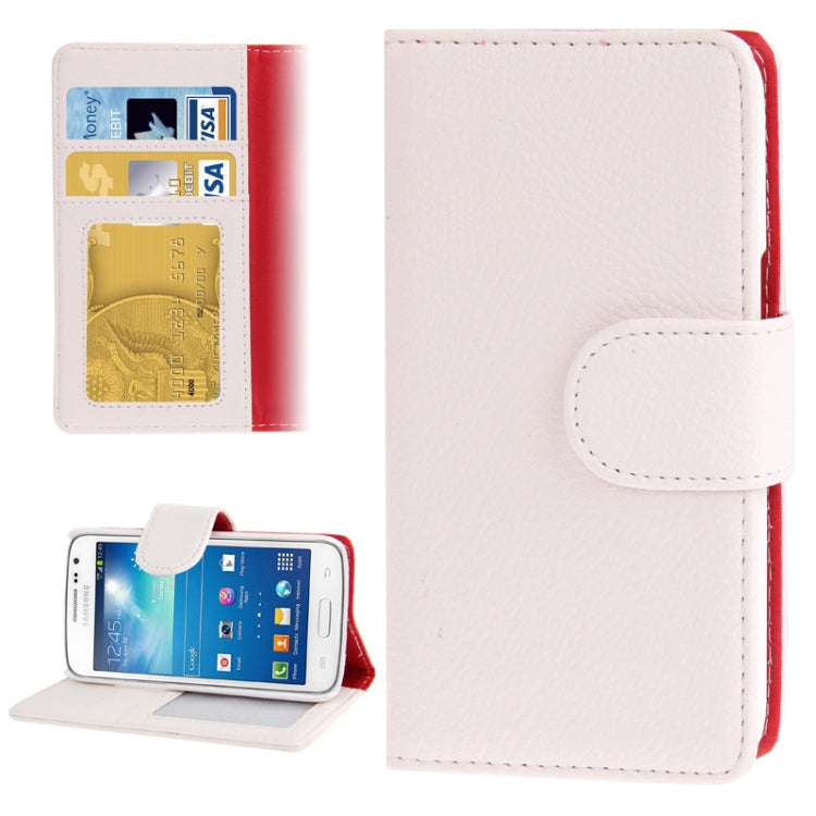 Litchi Texture Leather Case with Credit Card Slots & Holder for Galaxy Express 2 / G3815