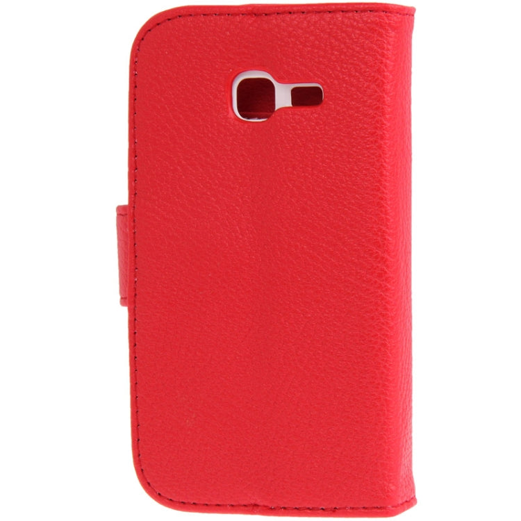 Litchi Texture Leather Case with Credit Card Slots & Holder for Galaxy Trend S7392