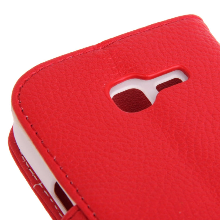 Litchi Texture Leather Case with Credit Card Slots & Holder for Galaxy Trend S7392