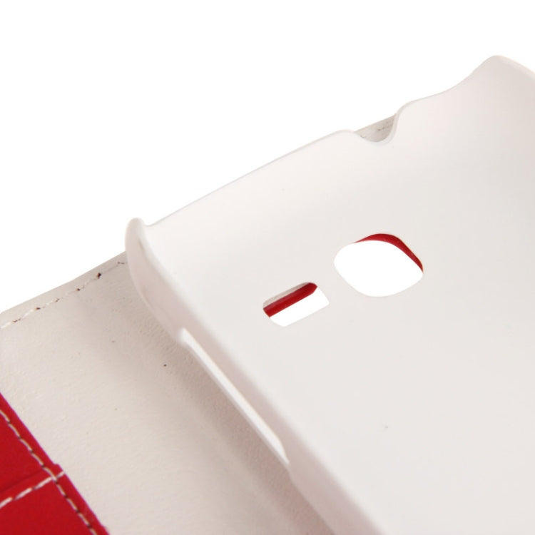 Litchi Texture Leather Case with Credit Card Slots & Holder for Galaxy Trend S7392