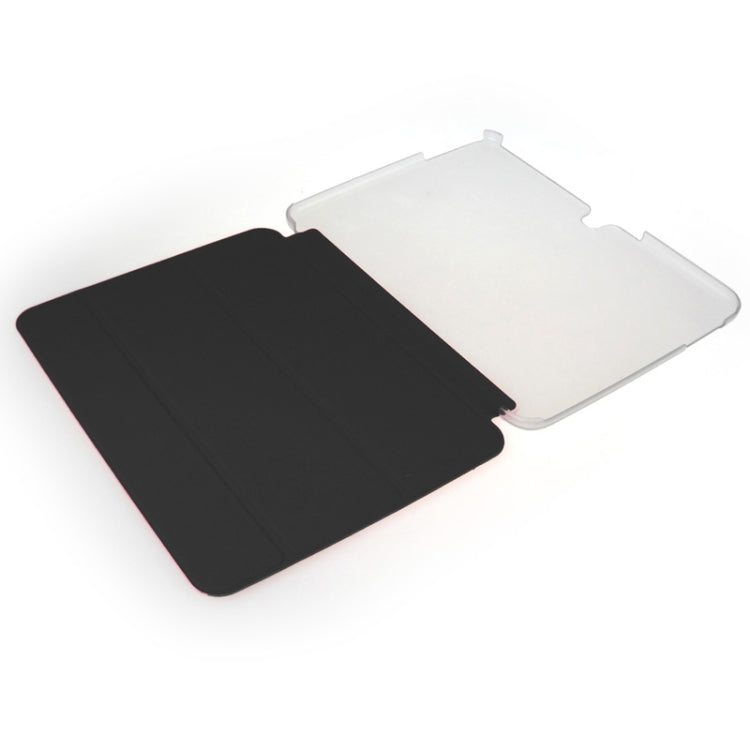 ENKAY 3-folding Toothpick Texture Leather Case with Holder for Galaxy Tab 3 (10.1) / GT-P5200