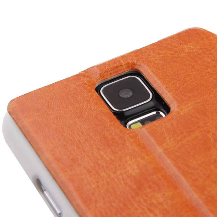 Crazy Horse Texture Flip Leather Case with Call Display ID & Holder for Galaxy S5 / G900