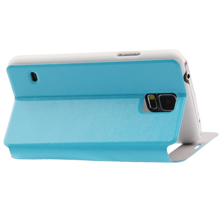 Crazy Horse Texture Flip Leather Case with Call Display ID & Holder for Galaxy S5 / G900