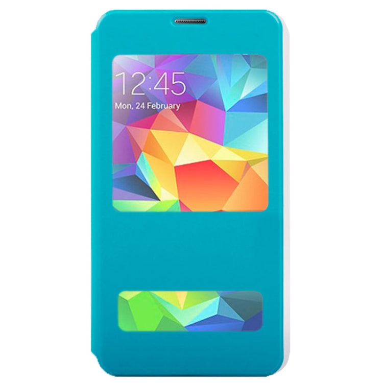 Crazy Horse Texture Flip Leather Case with Call Display ID & Holder for Galaxy S5 / G900