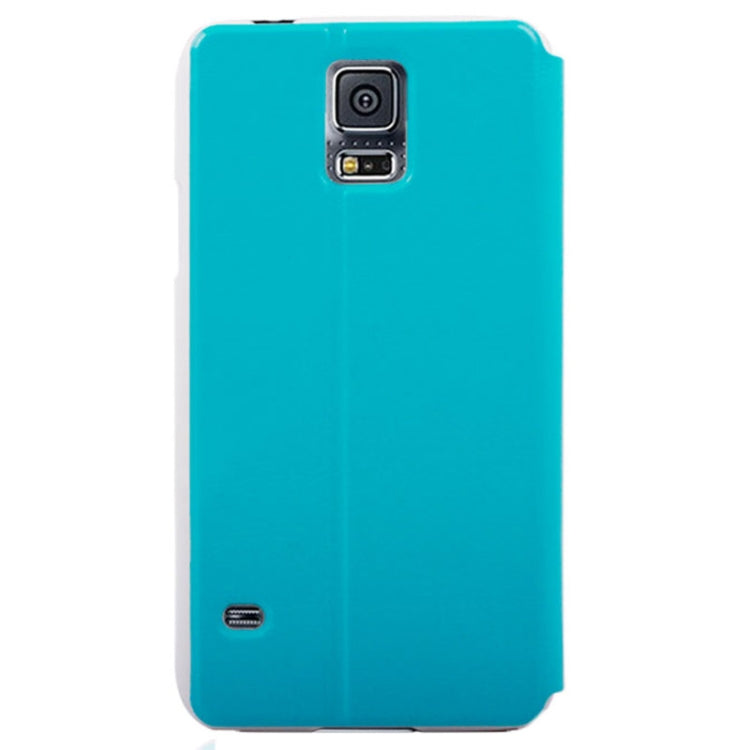 Crazy Horse Texture Flip Leather Case with Call Display ID & Holder for Galaxy S5 / G900