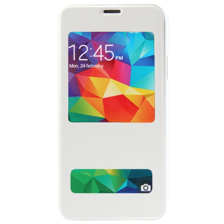 Crazy Horse Texture Flip Leather Case with Call Display ID & Holder for Galaxy S5 / G900