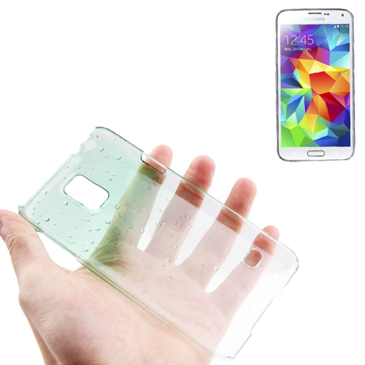 Gradient Color Series Raindrops Effect Transparent Plastic Case for Galaxy S5 / G900