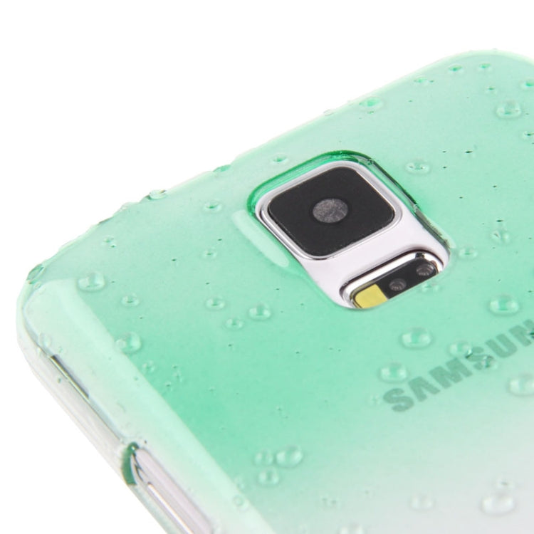 Gradient Color Series Raindrops Effect Transparent Plastic Case for Galaxy S5 / G900