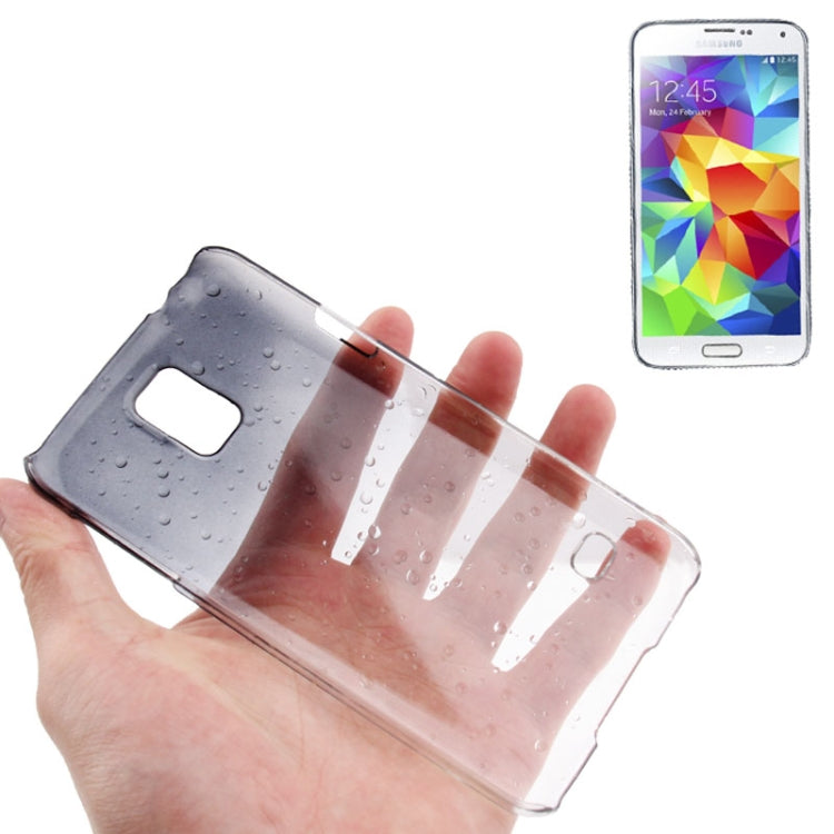 Gradient Color Series Raindrops Effect Transparent Plastic Case for Galaxy S5 / G900