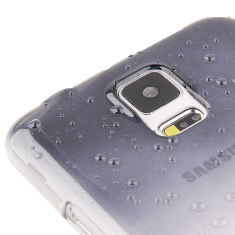 Gradient Color Series Raindrops Effect Transparent Plastic Case for Galaxy S5 / G900