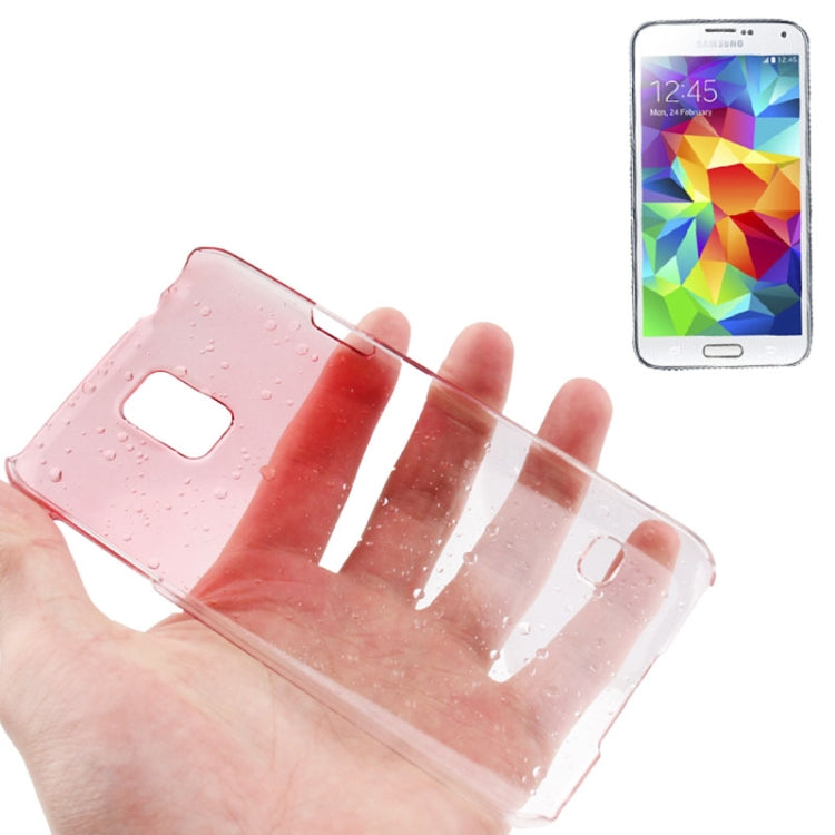 Gradient Color Series Raindrops Effect Transparent Plastic Case for Galaxy S5 / G900