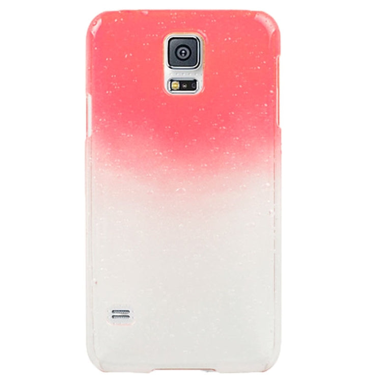 Gradient Color Series Raindrops Effect Transparent Plastic Case for Galaxy S5 / G900