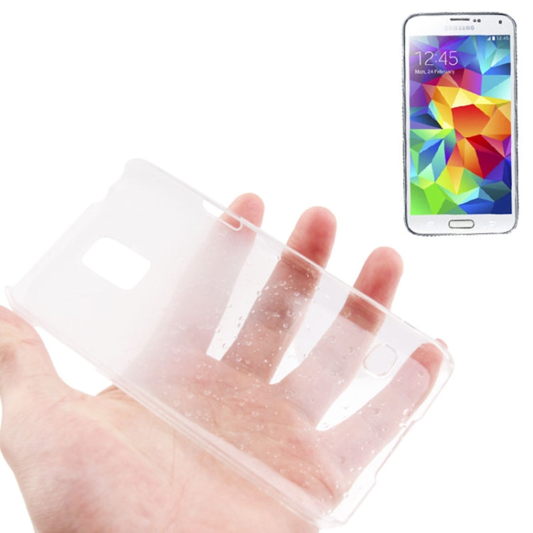 Gradient Color Series Raindrops Effect Transparent Plastic Case for Galaxy S5 / G900