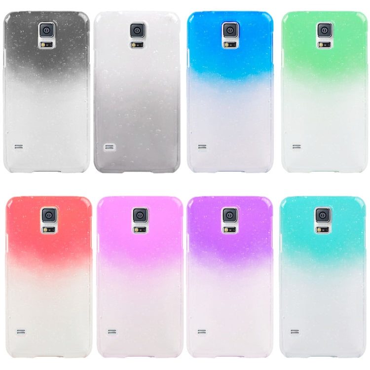 Gradient Color Series Raindrops Effect Transparent Plastic Case for Galaxy S5 / G900
