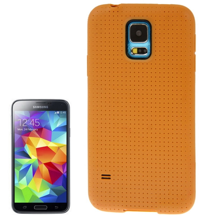 Official Design TPU with Leather Trim Case for Galaxy S5 / G900