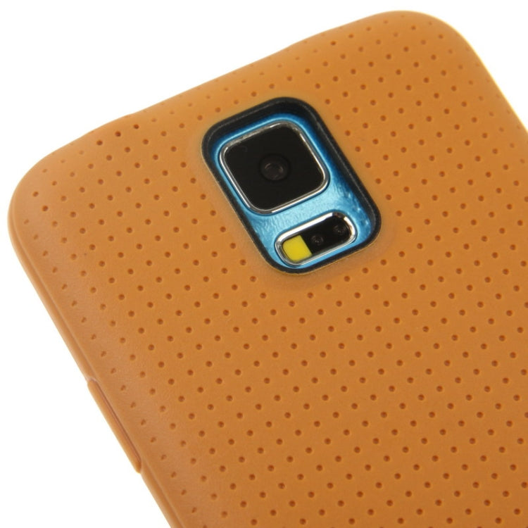 Official Design TPU with Leather Trim Case for Galaxy S5 / G900