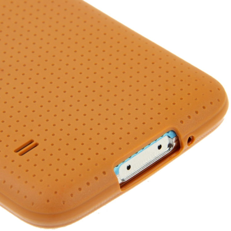 Official Design TPU with Leather Trim Case for Galaxy S5 / G900