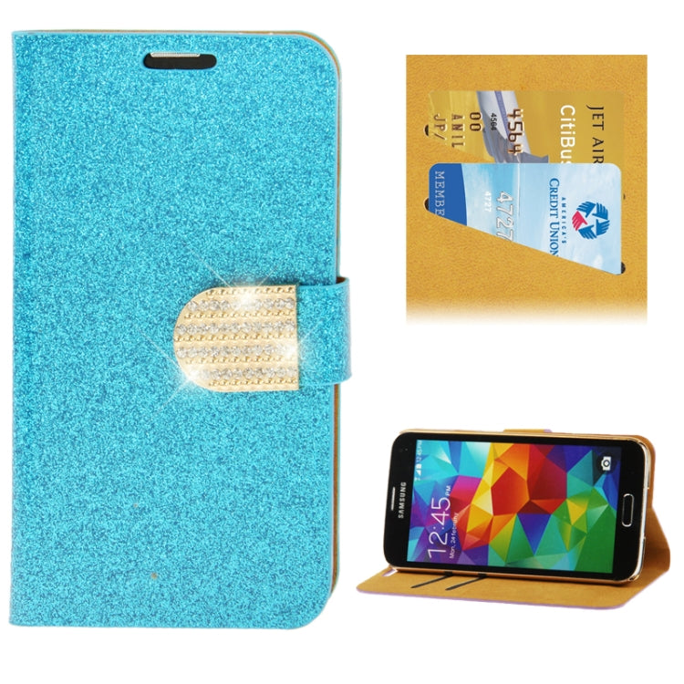 Horizontal Flip Leather Case with Credit Card Slots & Holder for Galaxy S5 / G900