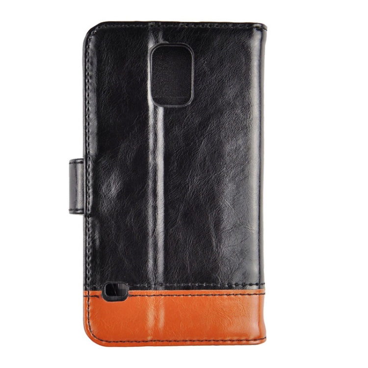 2-color Series Genuine Leather Case with Credit Card Slot & Holder for Galaxy S5 / G900