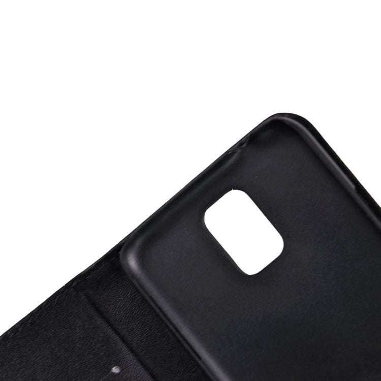2-color Series Genuine Leather Case with Credit Card Slot & Holder for Galaxy S5 / G900