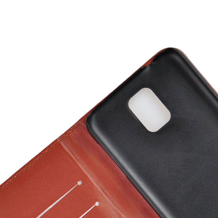 2-color Series Genuine Leather Case with Credit Card Slot & Holder for Galaxy S5 / G900