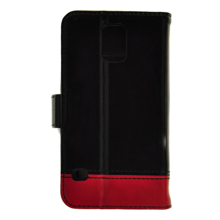 2-color Series Genuine Leather Case with Credit Card Slot & Holder for Galaxy S5 / G900