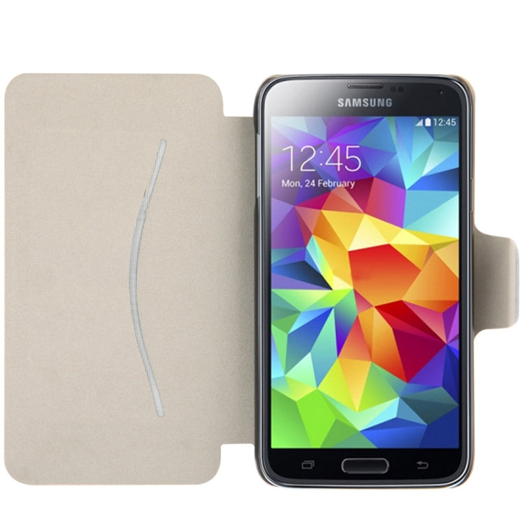 Litchi Texture Horizontal Flip Leather Case with Holder for Galaxy S5 / G900