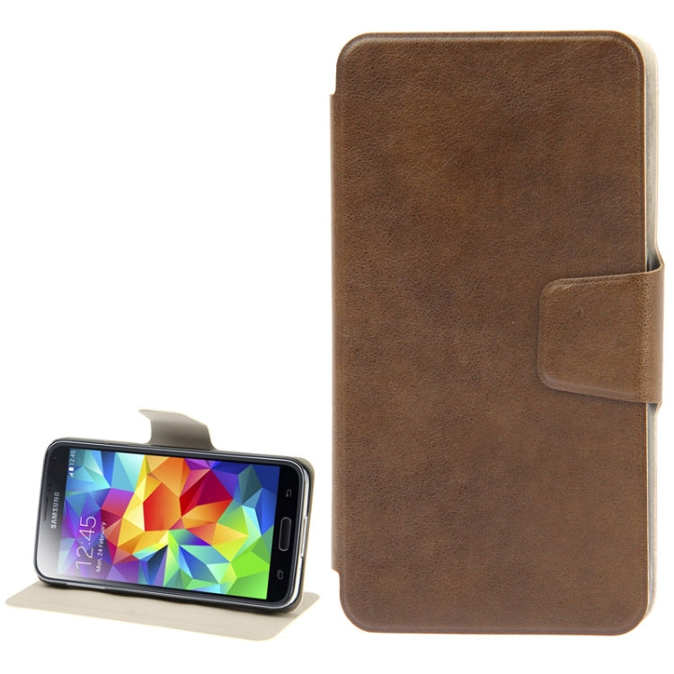 Litchi Texture Horizontal Flip Leather Case with Holder for Galaxy S5 / G900