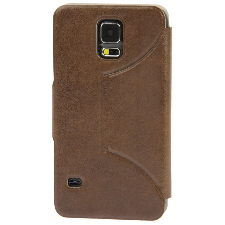Litchi Texture Horizontal Flip Leather Case with Holder for Galaxy S5 / G900
