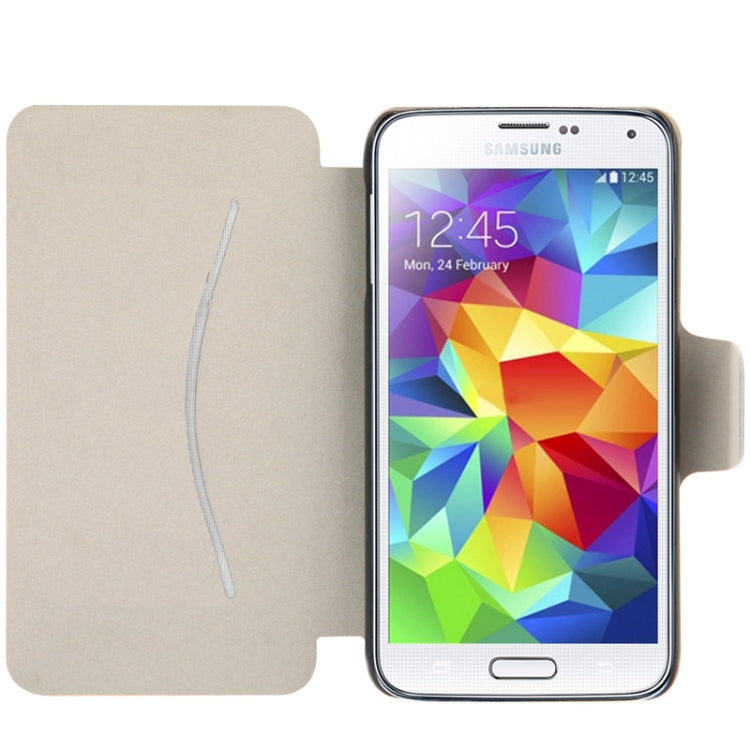 Litchi Texture Horizontal Flip Leather Case with Holder for Galaxy S5 / G900