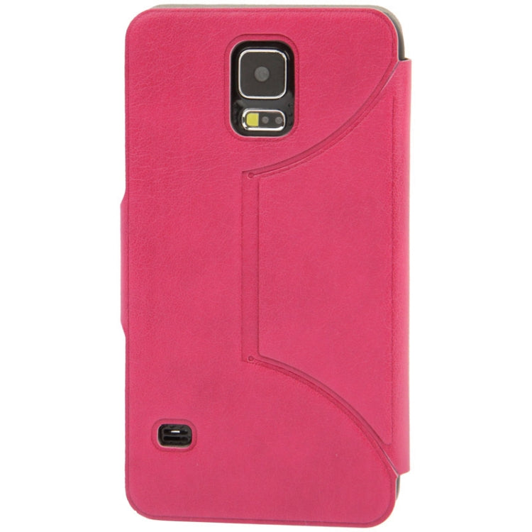 Litchi Texture Horizontal Flip Leather Case with Holder for Galaxy S5 / G900