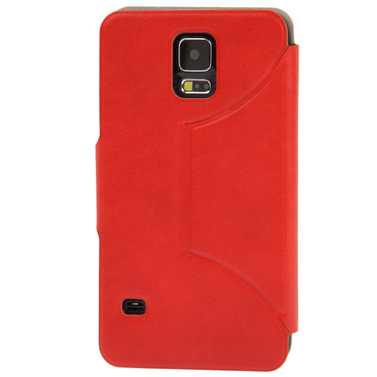 Litchi Texture Horizontal Flip Leather Case with Holder for Galaxy S5 / G900