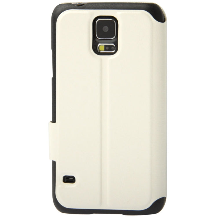 Crazy Horse Texture Horizontal Flip Leather Case with Call Display ID for Galaxy S5 / G900