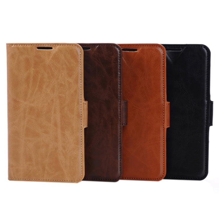 Crazy Horse Texture Leather Case with Credit Card Slots & Holder for Galaxy S5 / G900 (Black)