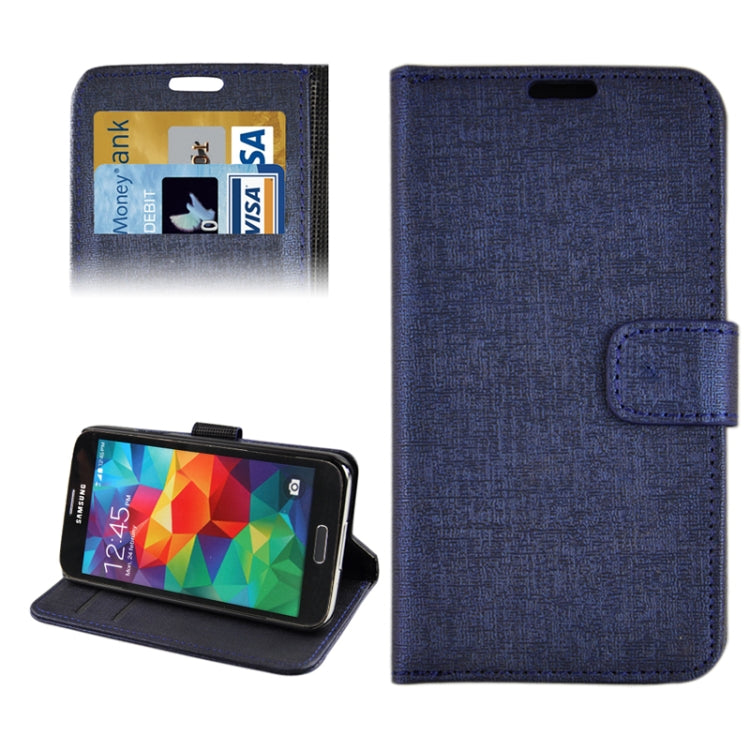 Oracle Texture Horizontal Flip Leather Case with Credit Card Slots & Holder for Galaxy S5 / G900