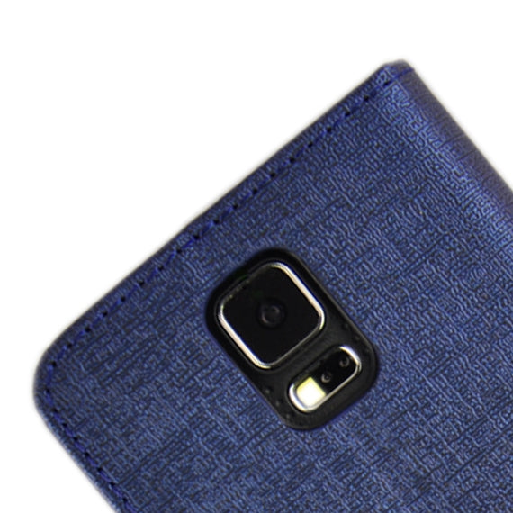 Oracle Texture Horizontal Flip Leather Case with Credit Card Slots & Holder for Galaxy S5 / G900