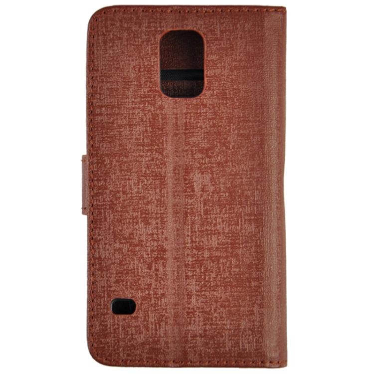 Oracle Texture Horizontal Flip Leather Case with Credit Card Slots & Holder for Galaxy S5 / G900