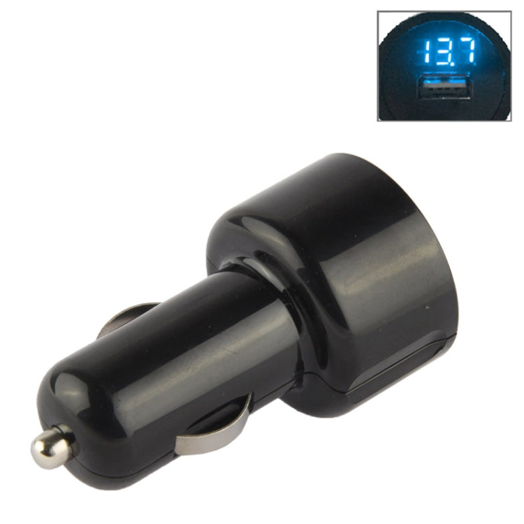 5V 2.1A LED USB Car Charger with Electric Meter for Galaxy S6 / S5 / G900 / S IV (i9500)