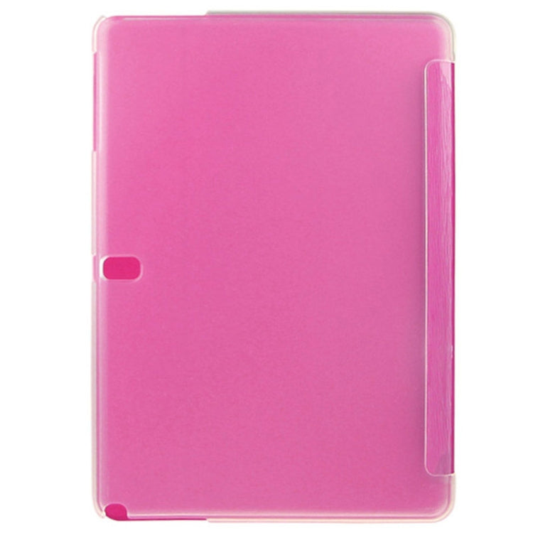 3-folding Toothpick Texture Leather Case with Holder for Galaxy Tab Pro 10.1 / T520