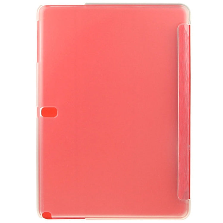 3-folding Toothpick Texture Leather Case with Holder for Galaxy Tab Pro 10.1 / T520