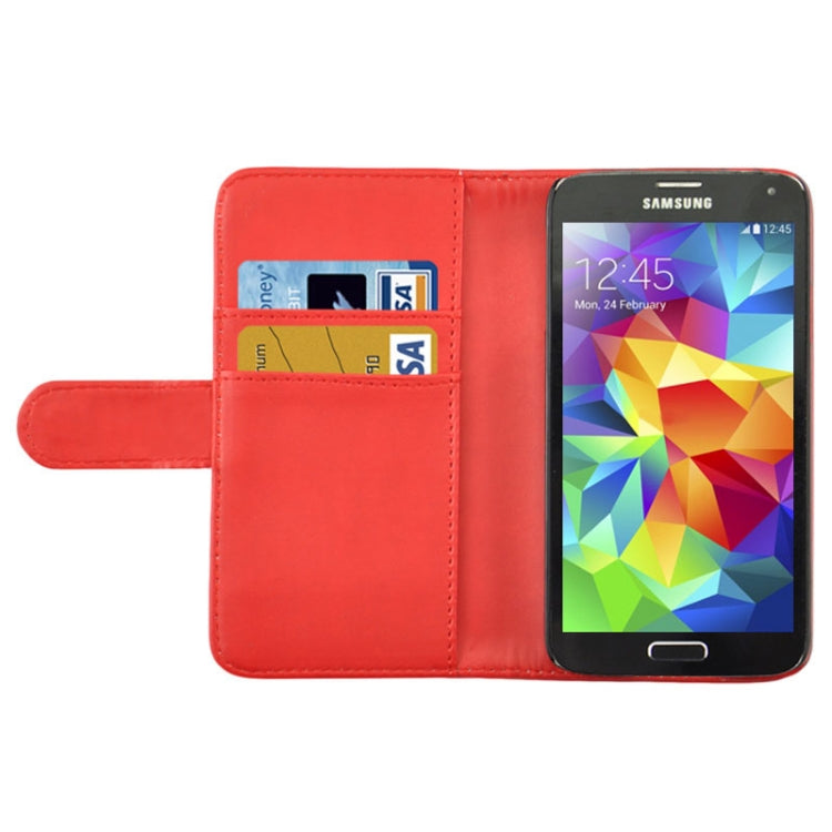 Diamond Palace Flower Pattern Horizontal Flip Leather Case with Credit Card Slots for Galaxy S5 / G900