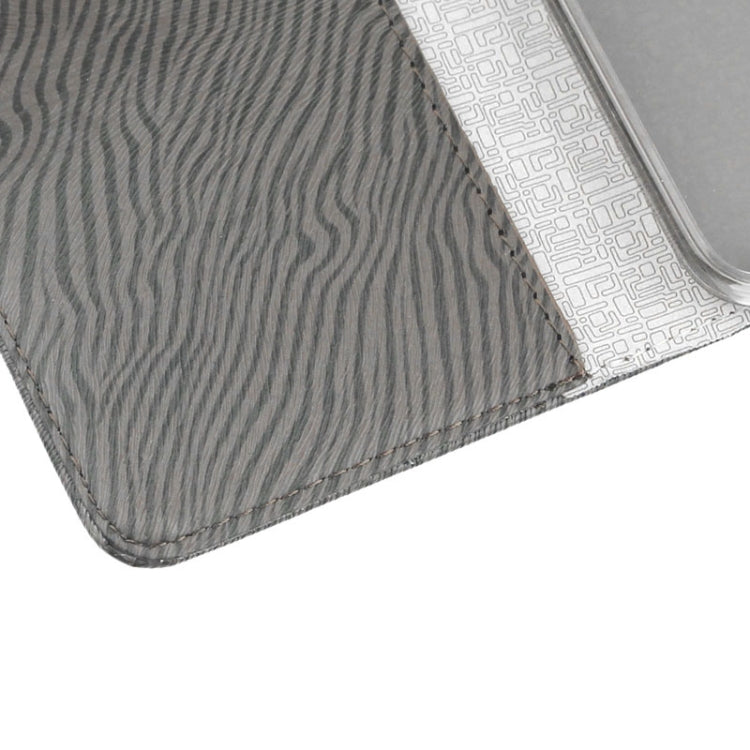 Zebra Texture Leather Case with Credit Card Slot & Holder & Lanyard for Galaxy S5 / G900