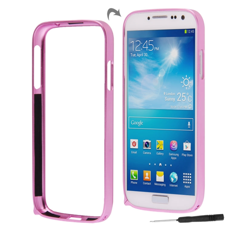 Ultra Light Detachable Premium Metal Frame with Screwdriver & Screw for Galaxy S IV / i9500(Purple)