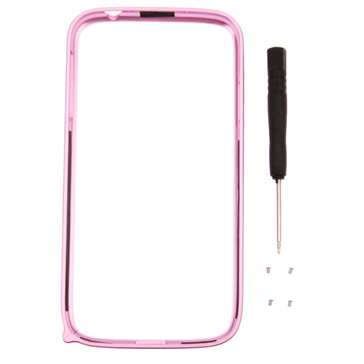 Ultra Light Detachable Premium Metal Frame with Screwdriver & Screw for Galaxy S IV / i9500(Purple)