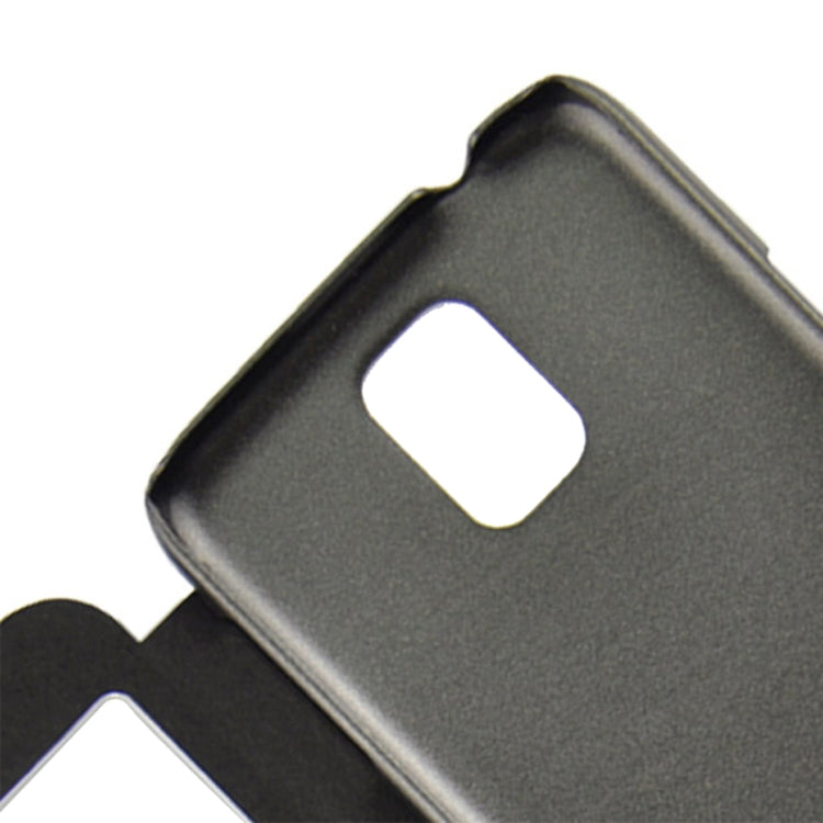 Oracle Texture Horizontal Flip Leather Case with Call Display ID for Galaxy S5 / G900